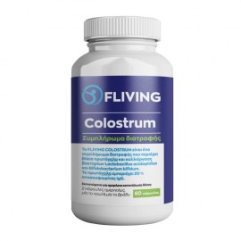 FLIVING Colostrum, Συμπλήρωμα Διατροφής με Βόειο Πρωτόγαλα -60caps