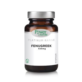 POWER OF NATURE Fenugreek 520mg, Συμπλήρωμα Διατροφής με Τριγωνέλλα - 30caps