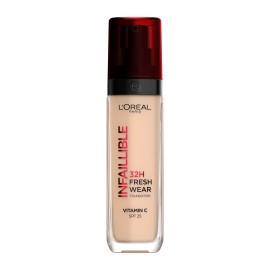 LOREAL PARIS Infaillible 32H Fresh Wear Foundation 132 Warm Undertone SPF25, Υγρό Foundation με Ανάλαφρη Υφή - 30ml