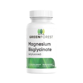 GREEN FOREST Magnesium Bisglycinate, Συμπλήρωμα Διατροφής Δισγλυκινικού Μαγνησίου - 120caps