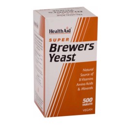 HEALTH AID Brewers Yeast 300mg, Μαγιά Μπύρας - 500tabs