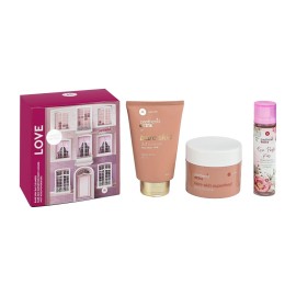 PANTHENOL EXTRA Σετ Love, Bare Skin Superfood Body Mousse - 230ml, Bare Skin 3in1 Cleanser - 200ml & Rose Powder Kiss Mist - 100ml