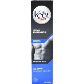 VEET for Men Κρέμα Αποτρίχωσης για Ευαίσθητη Επιδερμίδα για Στήθος & Πλάτη 200ml