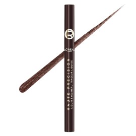 LOREAL PARIS Haute Precision Liquid Eyeliner Brun Leather, Υγρό Μολύβι Ματιών Καφέ -1τεμ