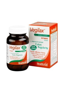 HEALTH AID Vegilax, Συμπλήρωμα Διατροφής για την Υγεία του Εντερικού Συστήματος - 30tabs