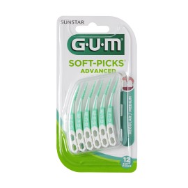 GUM Soft-Picks Advanced, 650, Medium, Μαλακά Μεσοδόντια Βουρτσάκια - 30τεμ