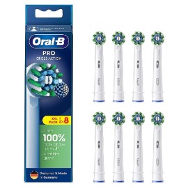 ORAL-B Cross Action White XXL Pack, Ανταλλακτικές Κεφαλές Λευκές - 8τεμ
