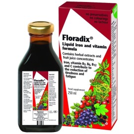 SALUS HAUS Floradix Liquid Iron Formula, Βιταμινούχο Συμπλήρωμα Διατροφής με Υγρό Σίδηρο - 250ml