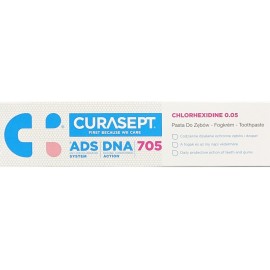 CURASEPT ADS DNA 705 Toothpaste 0,05% Chlorhexidine,  Οδοντόκρεμα με 0.05% Χλωρεξιδίνη & 0.05% Φθοριούχο Νάτριο - 75ml