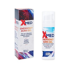 MEDISEI X-Med Emergency Burn Gel, Γέλη για Θεραπεία Ελαφρών Εγκαυμάτων & Αμυχών - 50gr