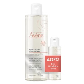 AVENE Promo Make Up Removing Micellar Water for Sensitive Face & Eyes, Νερό Καθαρισμού & Ντεμακιγιάζ Προσώπου, Ματιών -400ml & ΔΩΡΟ -100ml, 1σετ