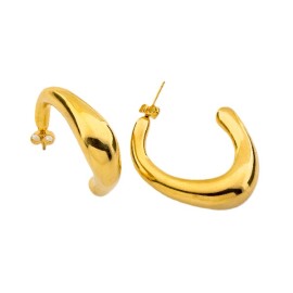 NOVITA Σκουλαρίκια Κρεμαστά Χρυσά -1 ζευγάρι