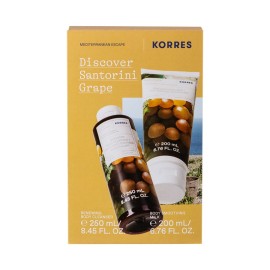 KORRES Discover Santorini Grape, Αμπέλι Σαντορίνης Αφρόλουτρο - 250ml + Ενυδατικό Γαλάκτωμα Σώματος - 200ml