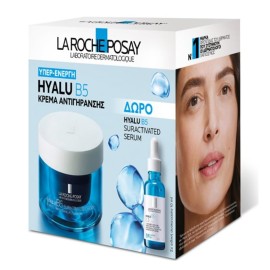 LA ROCHE POSAY Promo Hyalu B5 Suractivated Cream, Αντιρυτιδική Κρέμα Προσώπου για Άμεση Σύσφιξη, Λείανση, Επανόρθωση -50ml & ΔΩΡΟ Ορός για Εντατική Ενυδάτωση & Αντιγήρανση -10ml, 1σετ