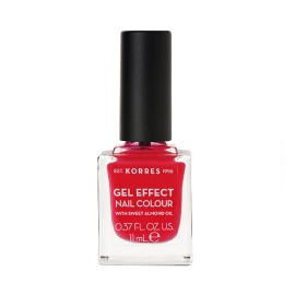 KORRES Gel Effect Nail Colour No19 Watermelon, Βερνίκι Νυχιών με Αμυγδαλέλαιο - 11ml