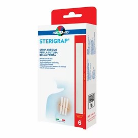 MASTER AID Sterigrap, Ταινίες Σύγκλισης Τραυμάτων, 100 x 12mm - 6τεμ