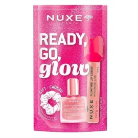 NUXE Promo Very Rose Hyaluronic Acid Plumping Lip Serum -8ml & Huile Prodigieuse Or Florale Oil -10ml & ΔΩΡΟ Scrunchie για τα Μαλλιά, 1σετ