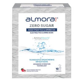 ALMORA Plus Zero Sugar, Ηλεκτρολύτες & Αμινοξέα σε Γεύση Τροπικού Φρούτου -12φακελ.