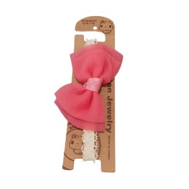 MATILDA Κορδέλα Μαλλιών με Φιόγκο, Κοραλί