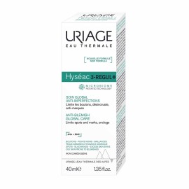 URIAGE Hyseac 3-Regul+ Cream , Ολιστική Φροντίδα για το Δέρμα με Ακμή - 40ml