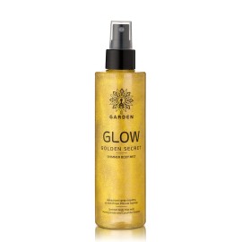 GARDEN Glow Golden Secret Body Mist Gold Shimmer, Αρωματικό Σπρέι Σώματος με Χρυσαφένια Λάμψη - 200ml