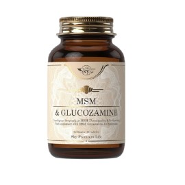 SKY PREMIUM LIFE MSM & Glucosamine, Συμπλήρωμα Διατροφής με MSM, Γλυκοζαμίνη, Χονδροϊτίνη & κολλαγόνο Biocell τύπου ΙΙ - 60tabs