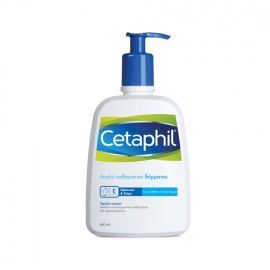 CETAPHIL Gentle Daily Skin Cleanser, Απαλό Καθαριστικό Προσώπου & Σώματος για Ξηρό ή Ευαίσθητο Δέρμα - 460ml