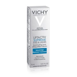 VICHY Liftactiv Supreme Eyes and Lashes Serum, Αντιγηραντικός Ορός Ματιών & Βλεφαρίδων​ - 15ml