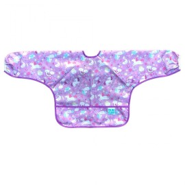 BUMKINS Sleeved Bib, Αδιάβροχη Σαλιάρα με Μανίκια, Unicorns 6-24m