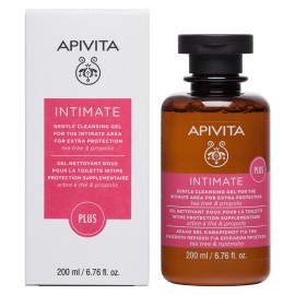 APIVITA Intimate Plus, Απαλό Gel Καθαρισμού Ευαίσθητης Περιοχής με επιπλέον Προστασία - 200ml