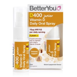 BETTER YOU D400 Junior Vitamin D Oral Spray 10μg (400IU), Βιταμίνη D σε Σπρέι για Παιδιά - 15ml