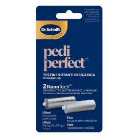 SCHOLL Dr. Scholls Pedi Perfect, Ανταλλακτικές Κυλινδρικές Κεφαλές για Ηλεκτρονική Λίμα Ποδιών που Αφαιρούν το Σκληρό Δέρμα Λειαίνουν & Γυαλίζουν -2τεμ
