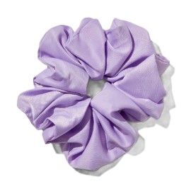 NOVITA Γυναικεία Oversize Σούρα Μαλλιών Σατέν, Μωβ