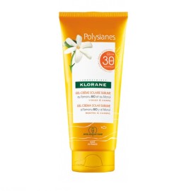 KLORANE Polysianes Gel Creme Solaire Sublime SPF30, Αντηλιακό Γαλάκτωμα Σώματος - 200ml