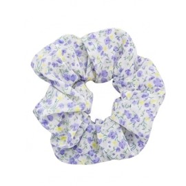 NOVITA Γυναικείο Oversize Scrunchie Μαλλιών Φλοράλ, Μωβ