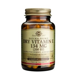 SOLGAR Vitamin E Dry 134MG (200IU) - 50veg.caps