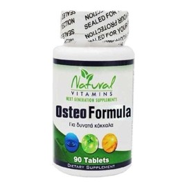 NATURAL VITAMINS Osteo Formula, Συμπλήρωμα Διατροφής για Δυνατά Κόκκαλα - 90tabs
