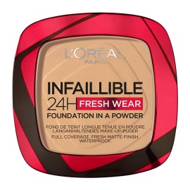 LOREAL PARIS Infaillible 24H Fresh Wear Foundation In Powder 200 Golden Sand, Foundation σε Μορφή Πούδρας - 9gr