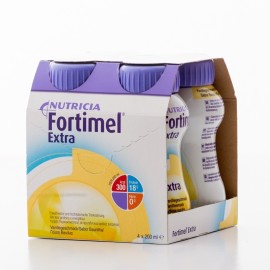 NUTRICIA Fortimel Extra, Υπερπρωτεϊνικό Υπερθερμιδικό Πόσιμο Σκεύασμα με Γεύση Βανίλια - 4x 200ml