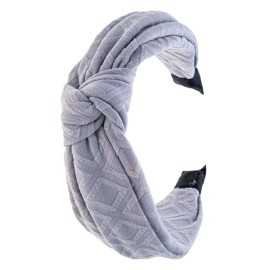 NOVITA Γυναικεία Στέκα Μαλλιών με Κόμπο, Γκρι