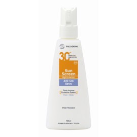 FREZYDERM Sun Screen Spray Anti-Seb SPF30, Αντηλιακό Σμηγματορρυθμιστικό Γαλάκτωμα Σπρέι - 150ml