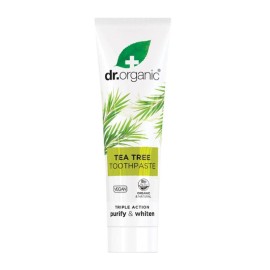 DR ORGANIC Tea Tree Toothpaste, Οδοντόκρεμα Tριπλής Δράσης με Βιολογικό Τεϊόδεντρο -100ml