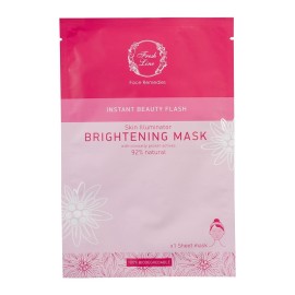 FRESH LINE Instant Beauty Flash Brightening Mask, Υφασμάτινη Μάσκα Φωτεινότητας Προσώπου - 1τεμ