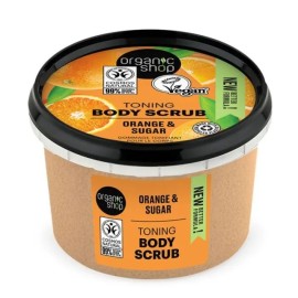NATURA SIBERICA Organic Shop Body Scrub Sicilian Orange, Scrub Σώματος, Πορτοκάλι και Ζάχαρη - 250ml