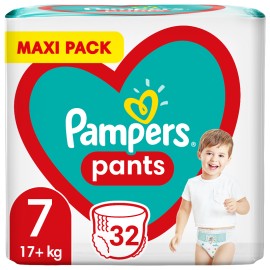 PAMPERS Pants No 7, 17+ kg Maxi Pack - 32τμχ