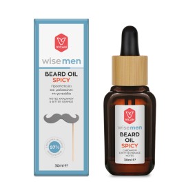 VICAN Wise Men Beard Oil, Spicy, Ξηρό Λάδι για τα Γένια - 30ml