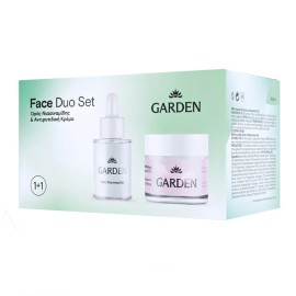 GARDEN Face Duo Set/ Anti-wrinkle Cream, Αντιρυτιδική Κρέμα για Πρόσωπο και Μάτια -50ml & Niacinamide Serum, Ορός Νιασιναμίδης -30ml, 1σετ