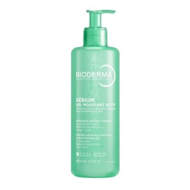 BIODERMA Sebium Gel Moussant Actif, Καθαρισμού Προσώπου για Ακνεϊκές Επιδερμίδες -400ml