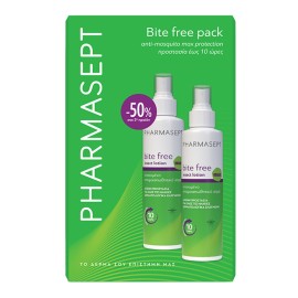 PHARMASEPT Bite Free, Άοσμη Εντομοαπωθητική Λοσιόν σε Spray Κατάλληλη για Παιδιά -100ml, 2τεμ