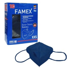 FAMEX Μάσκα Προστασίας KN95 FFP2 Παιδική Μπλε Κουτί - 10 τεμ